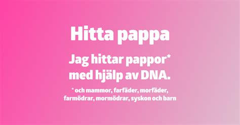 hitta pappa|Bästa DNA